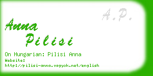 anna pilisi business card